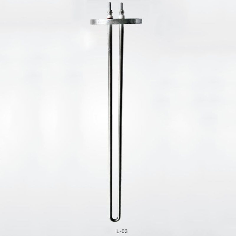 Flange heating tube