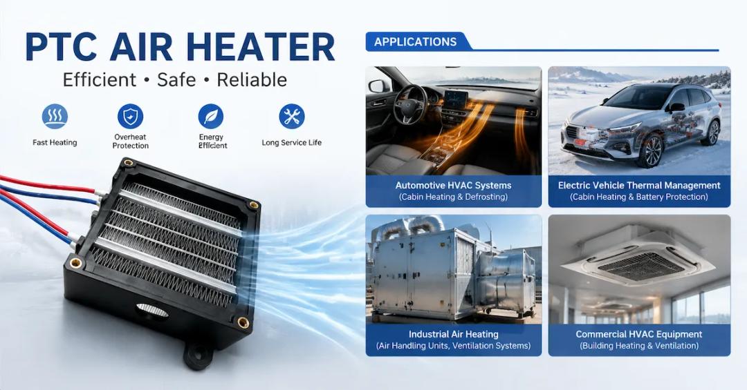HVAC 시스템용 PTC 히터: 작동 원리, 응용 분야 및 선택 가이드