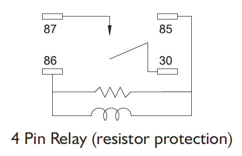 Sample Wiring Diagrams for a 4 Pin Normally Open Relay Image 1