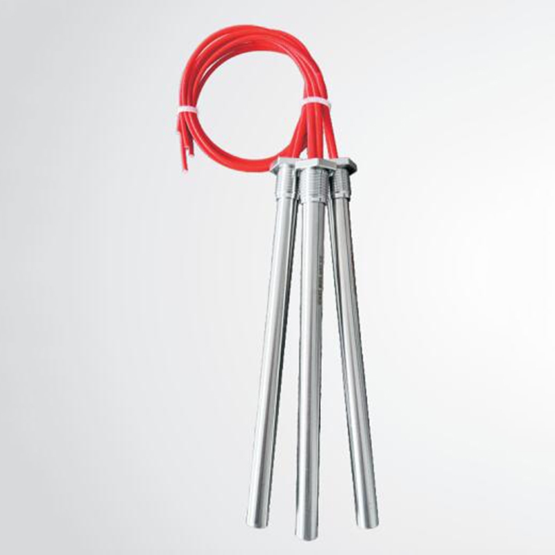 Single-head flange heating tube