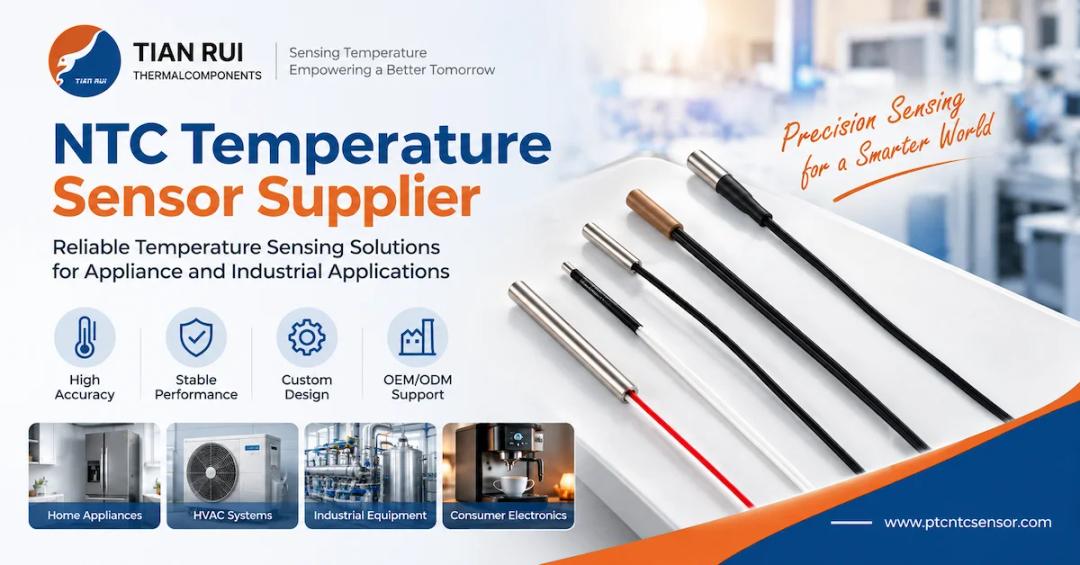 Proveedor de sensores de temperatura NTC: Sondas cualificadas para la producción de electrodomésticos OEM.