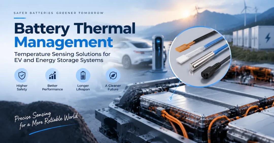 Battery Thermal Management Guide: How OEMs Select Temperature Sensors for EV and Energy Storage Systems
